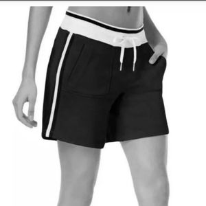 Calvin Klein XS Black White Logo Terry Shorts